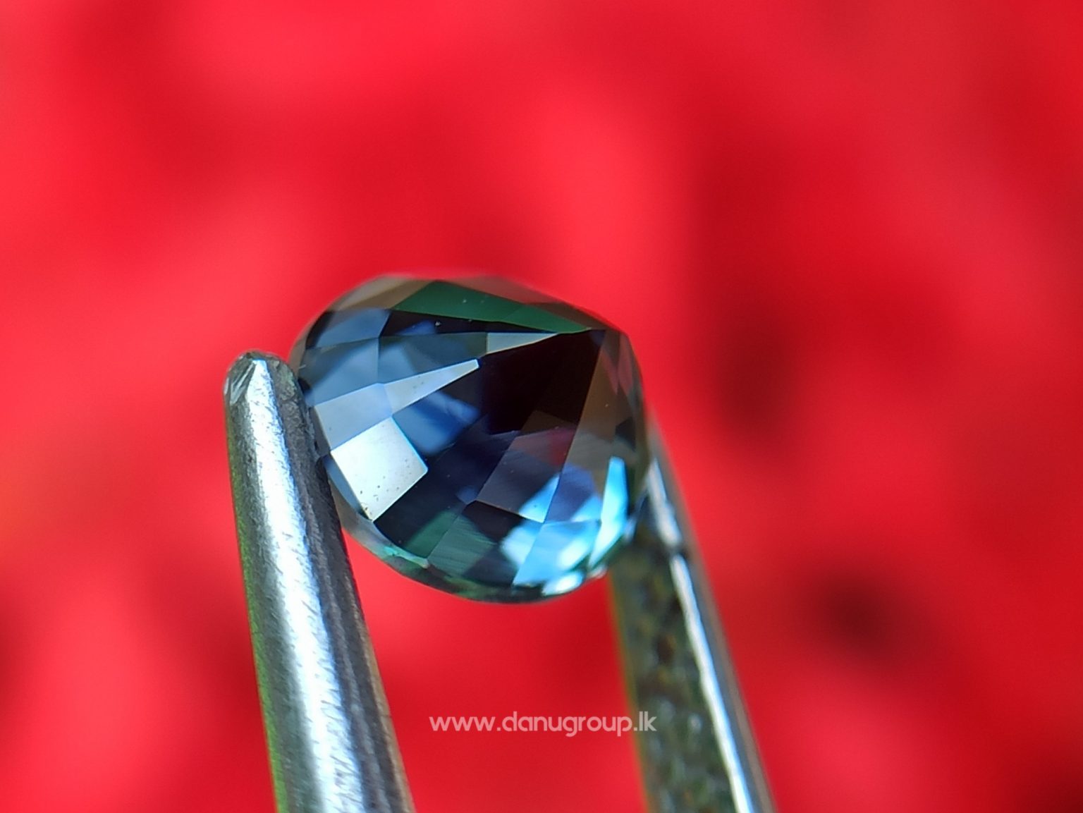 Ceylon Peacock Blue Sapphire Oval shape gem from Danu Group Gemstones -- danugroup.lk