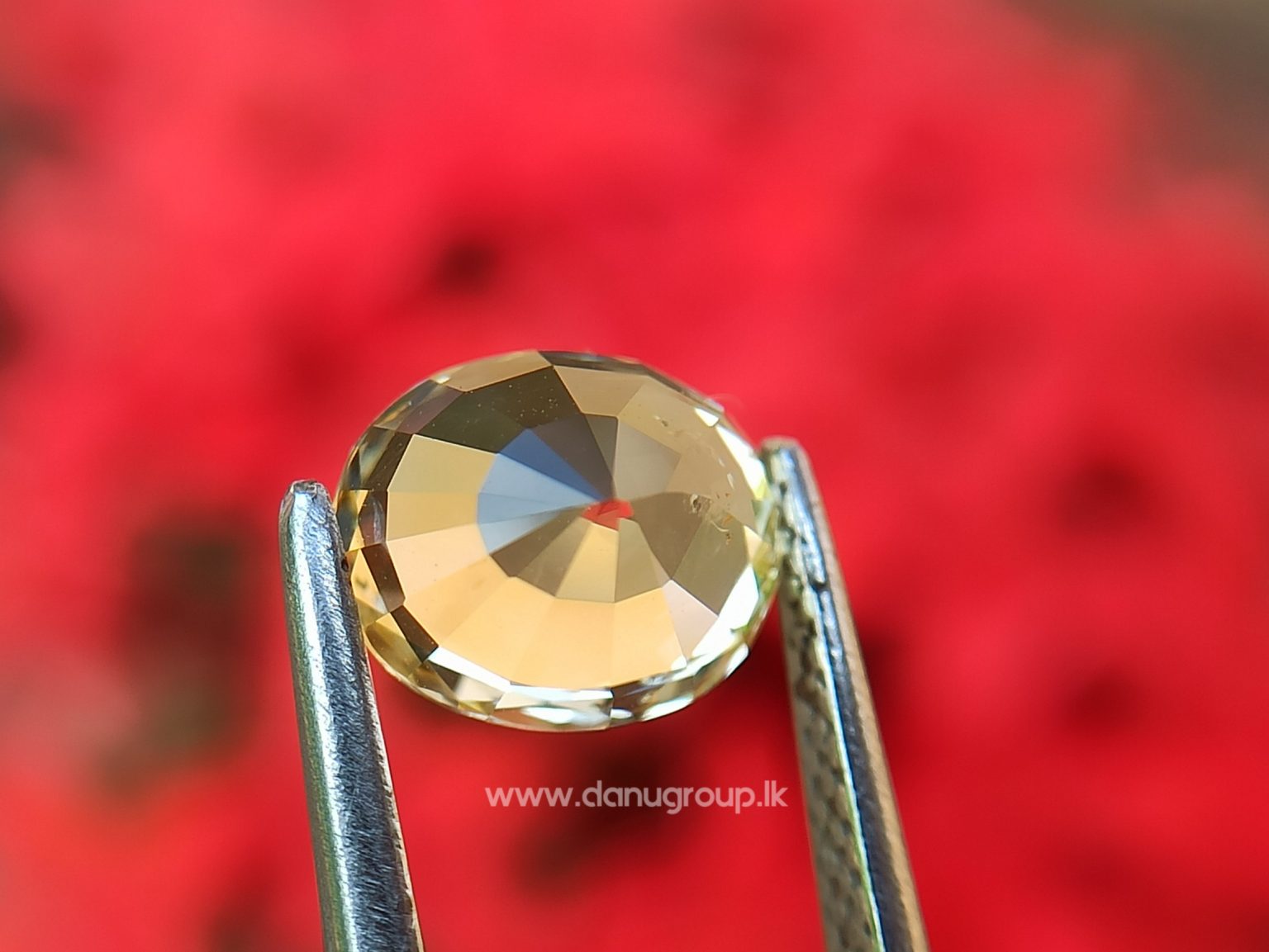 Ceylon Natural Yellow Sapphire Oval shape Unheated Pukraj from Danu Group - - danugroup.lk