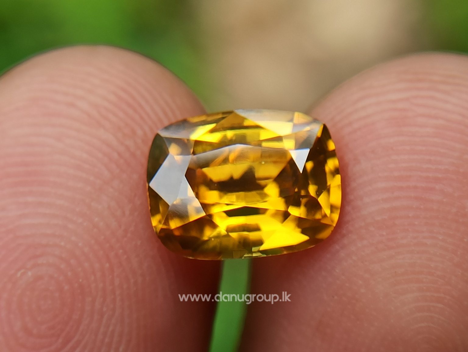 Ceylon Natural Yellow Zircon Melychrysos from Danu Group Gemstones Collections