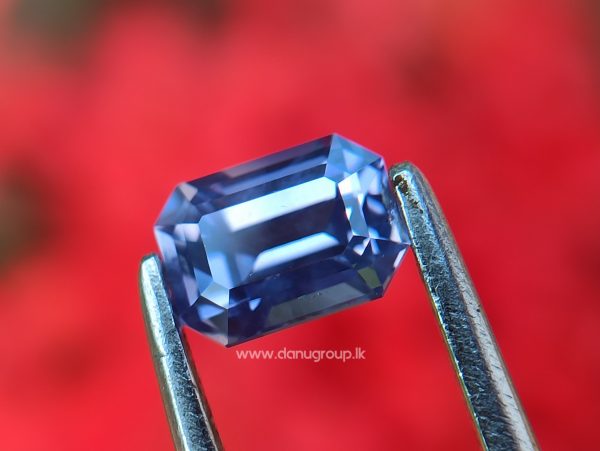 High Quality Ceylon Natural Violet Sapphire emerald cut gem from danu group Gemstones Collection - danugroup.lk