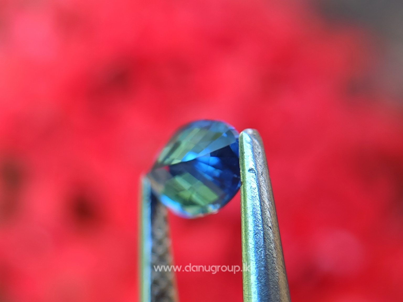 Ceylon Natural Cornflower Blue Sapphire Long Oval shape gem from Danu Group - danugroup.lk