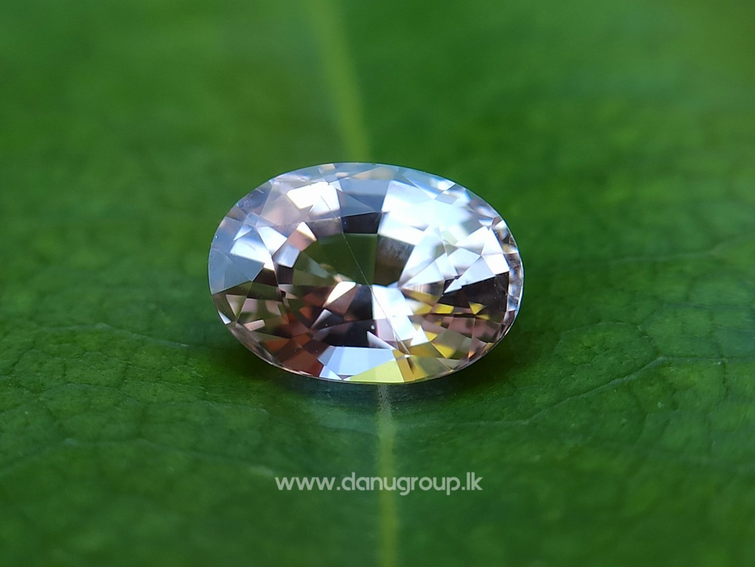 Ceylon Natural Light Peachy Pink Sapphire Danu Group collection