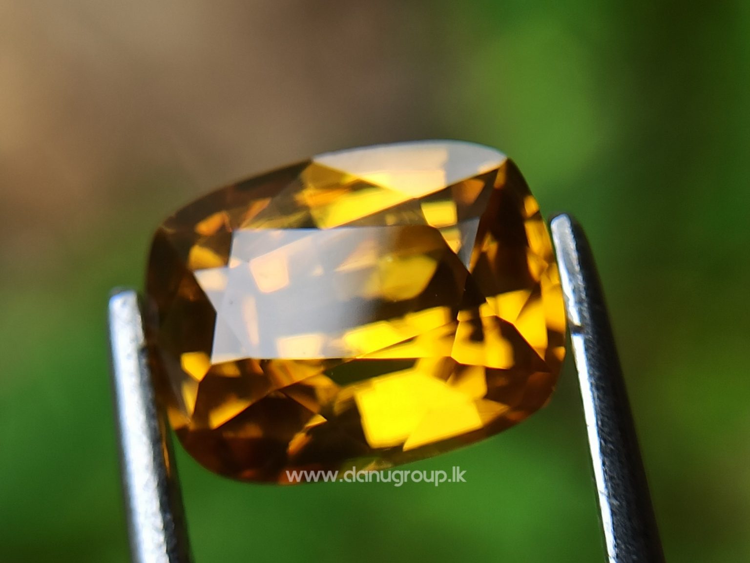 Ceylon Natural Yellow Zircon Melychrysos from Danu Group Gemstones Collections