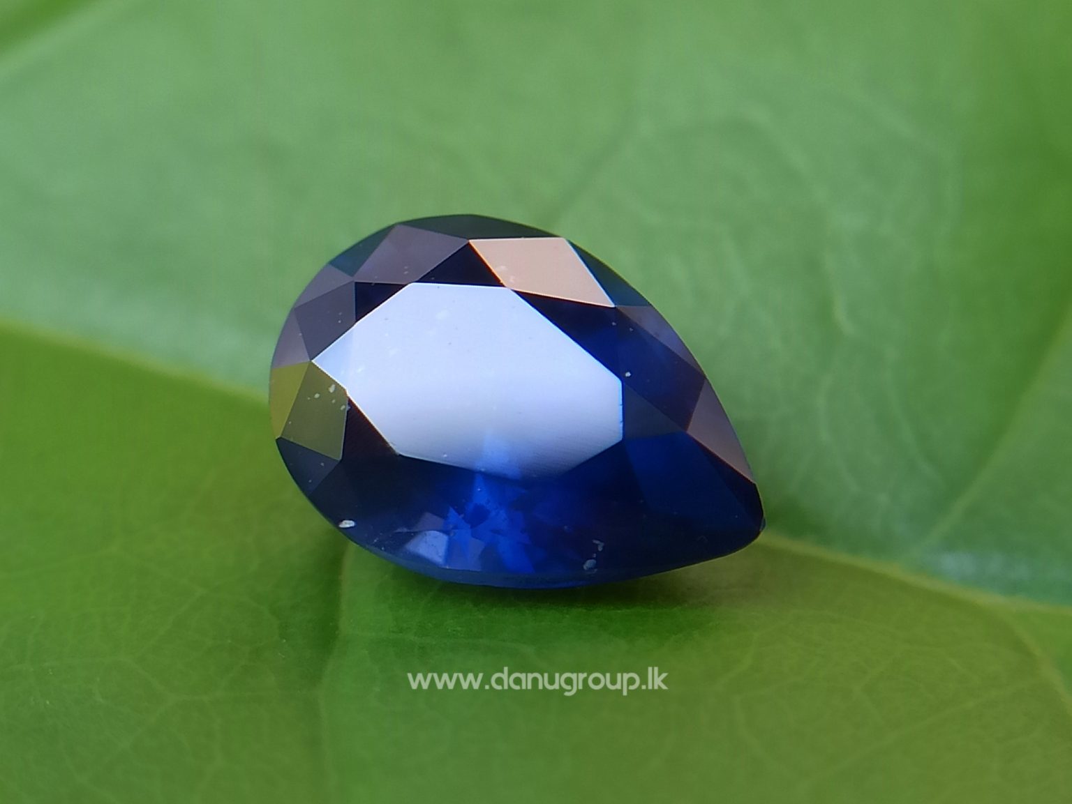 Ceylon Vivid Royal Blue Sapphire Drop Pear Shape Danu Group Gemstones - danugroup.lk