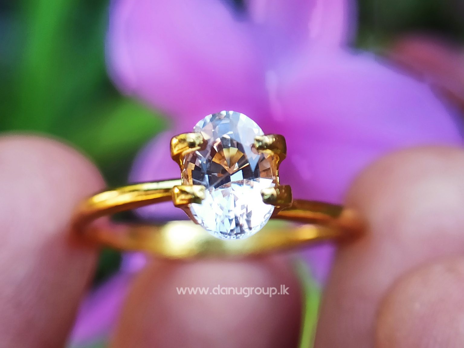 Ceylon Natural Light Peachy Pink Sapphire Danu Group collection