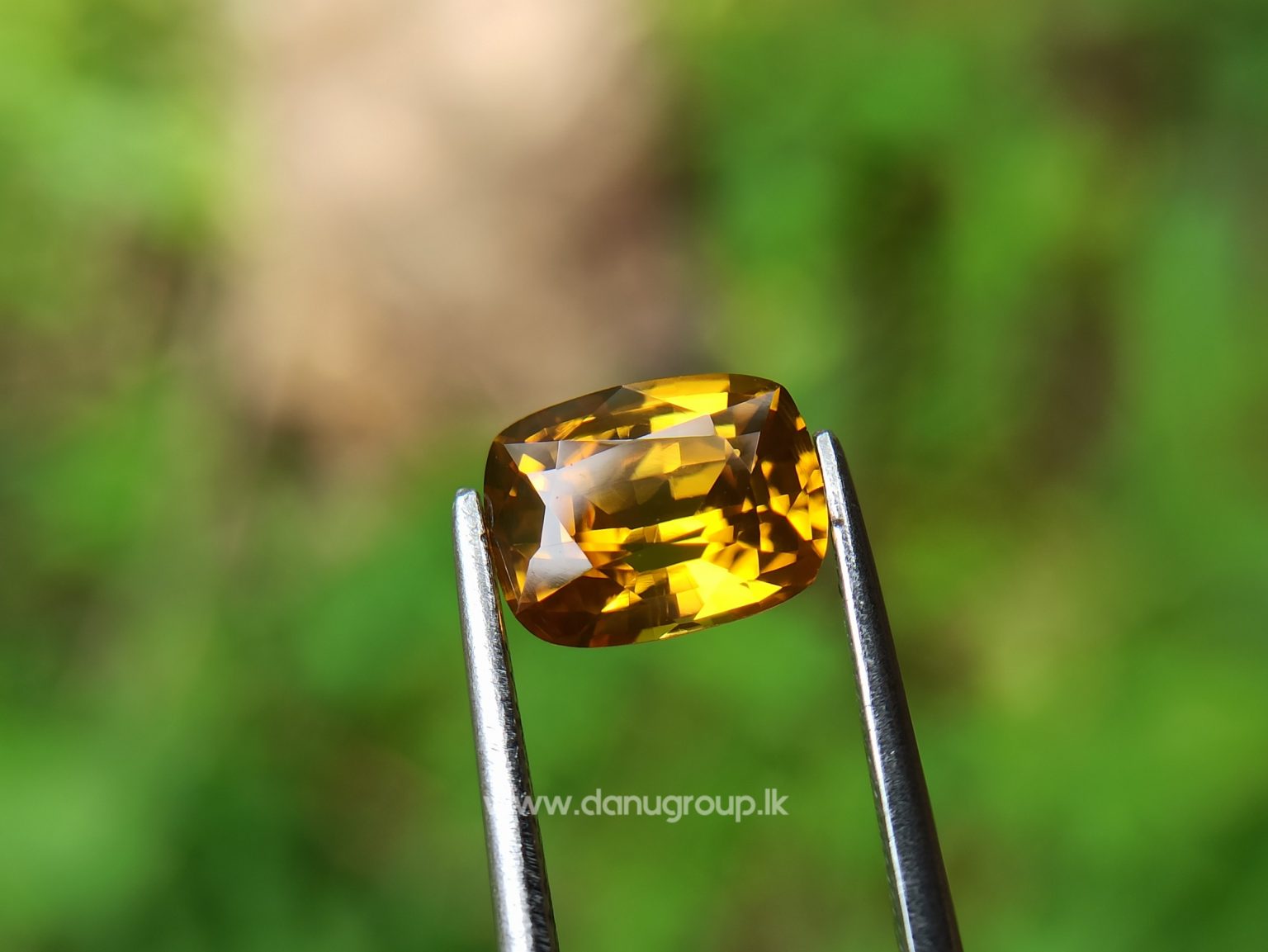 Ceylon Natural Yellow Zircon Melychrysos from Danu Group Gemstones Collections