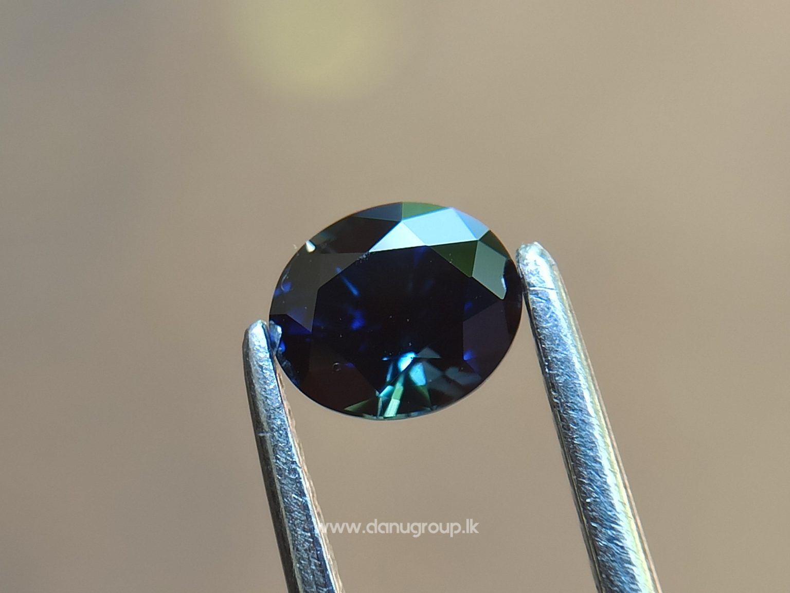 Ceylon Peacock Blue Sapphire Oval shape gem from Danu Group Gemstones -- danugroup.lk