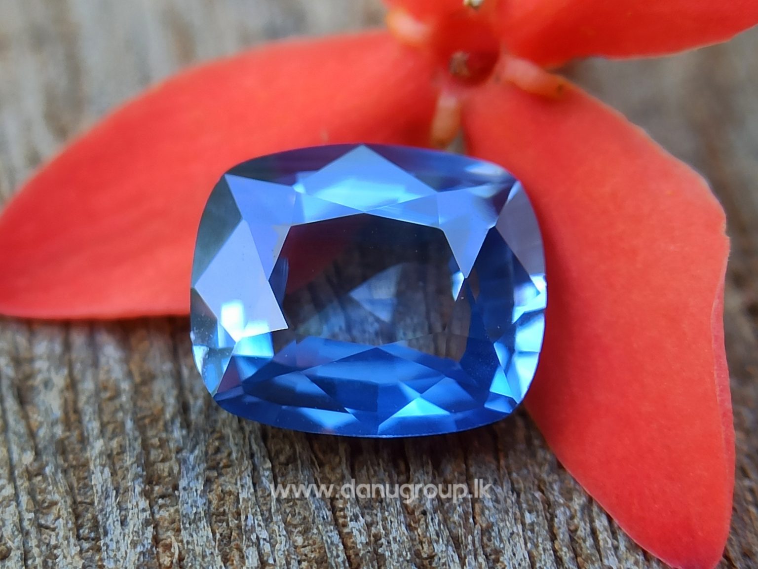 Ceylon Blue Sapphire Cushion Shape - Danu Group Gemstones