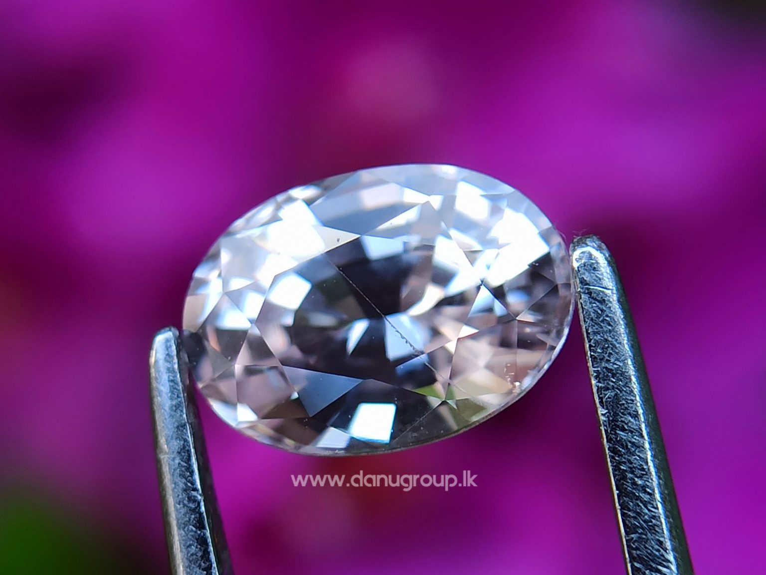 Ceylon Natural Light Peachy Pink Sapphire Danu Group collection