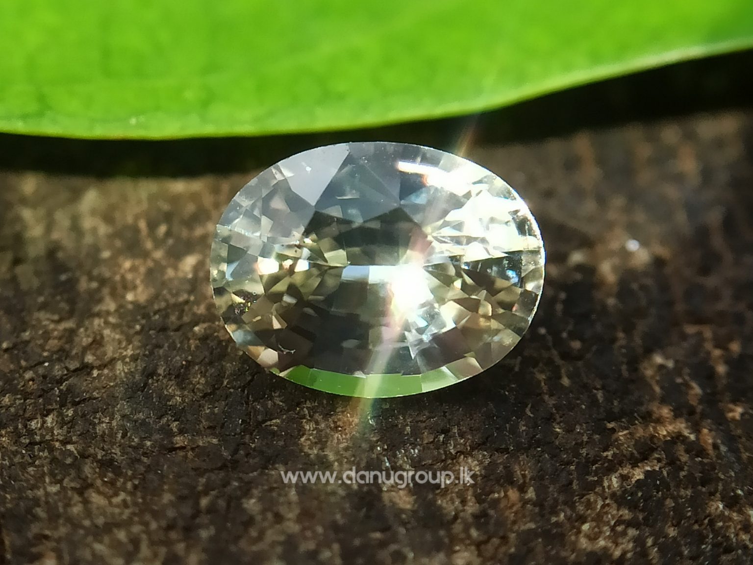 Ceylon Natural Light Yellow Sapphire Oval Shape best quality gem from Danu Group - danugroup.lk