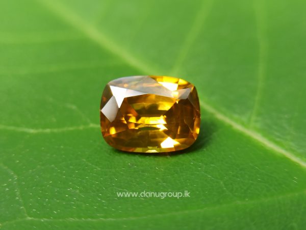 Ceylon Natural Yellow Zircon Melychrysos from Danu Group Gemstones Collections