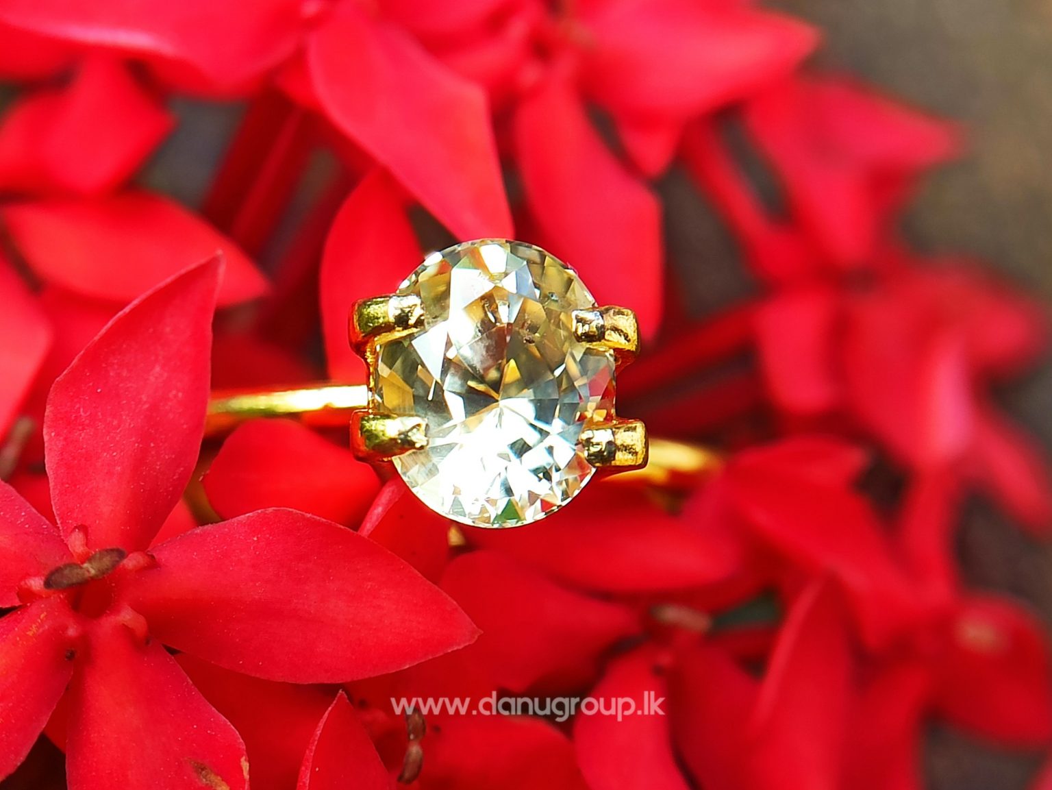 Ceylon Natural Yellow Sapphire Oval shape Unheated Pukraj from Danu Group - - danugroup.lk