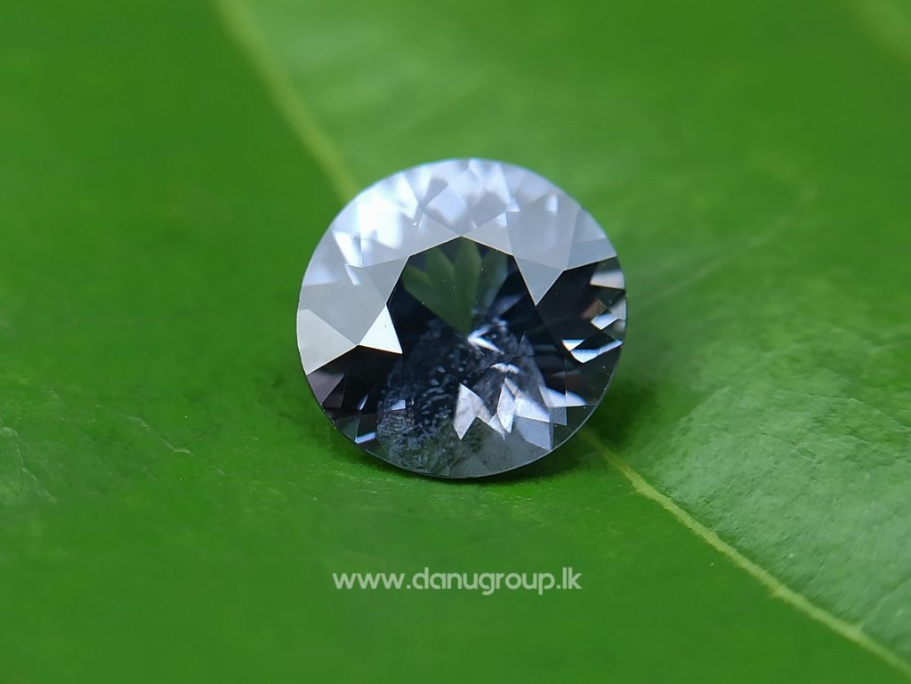 Natural Gray Spinel Round Flower Cut Danu Group Gemstones - danugroup.lk