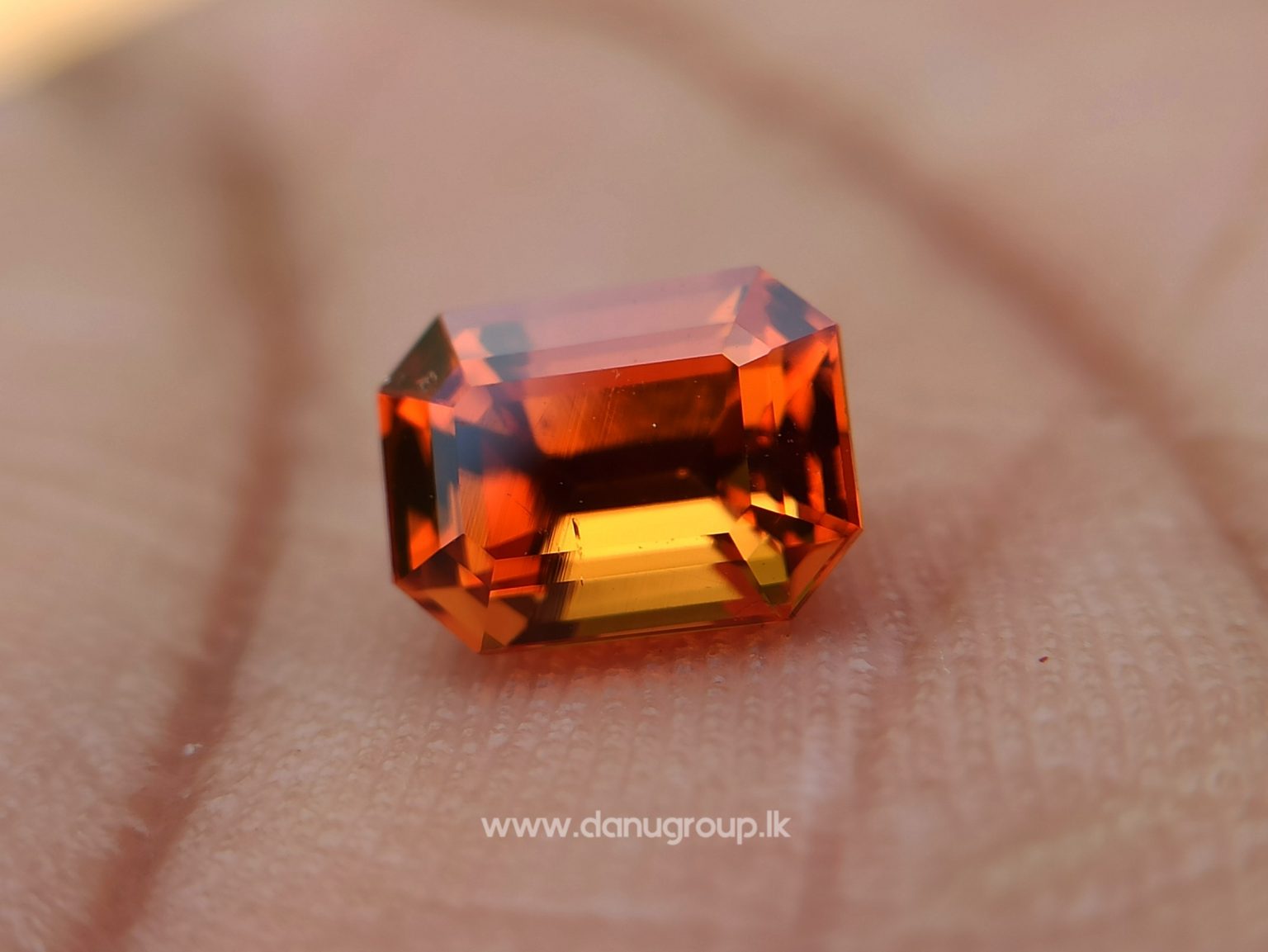 Best Quality Natural Spessartite Garnet Emerald Cut Danu Group Gemstones -- danugroup.lk