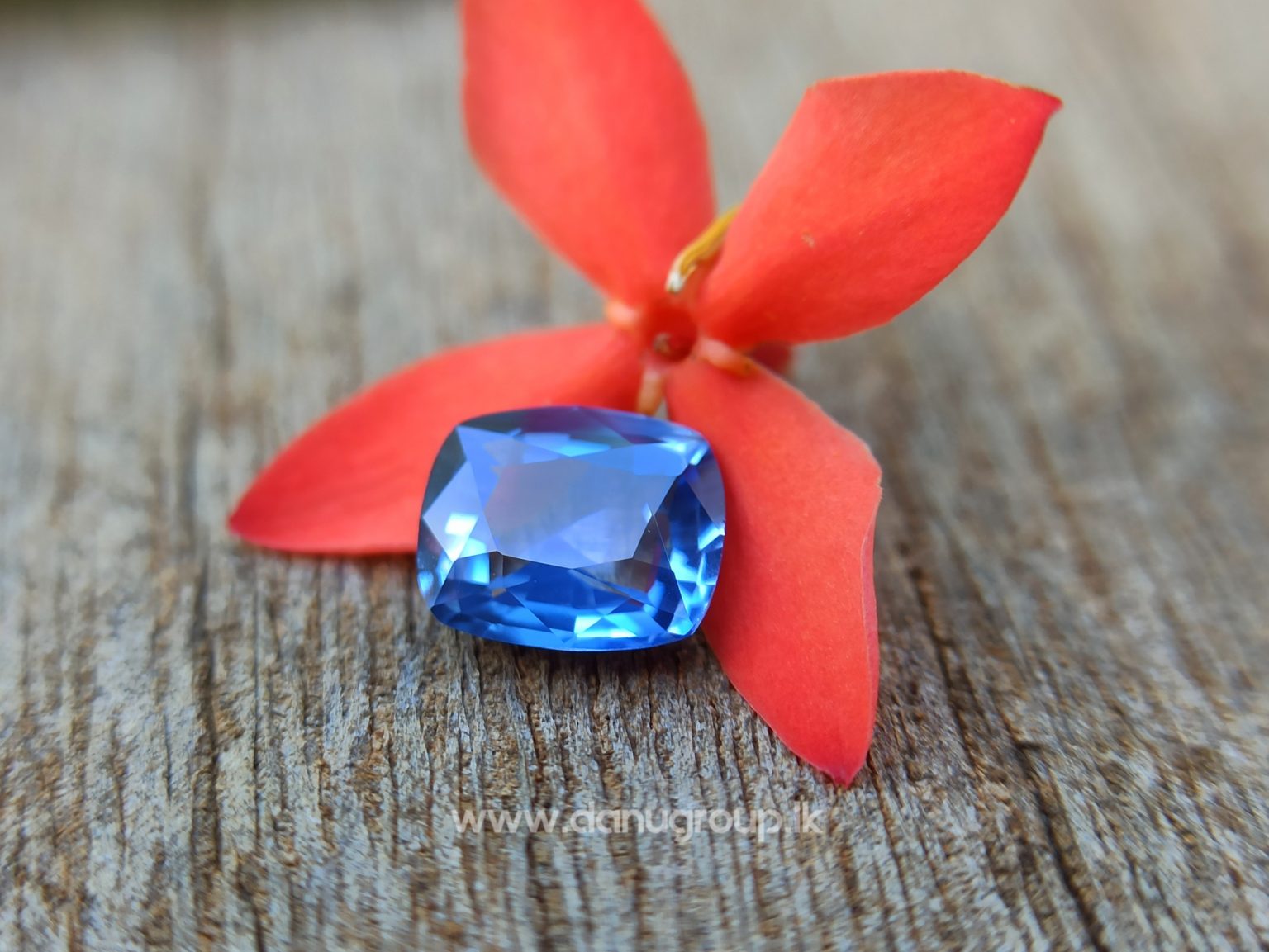 Ceylon Blue Sapphire Cushion Shape - Danu Group Gemstones