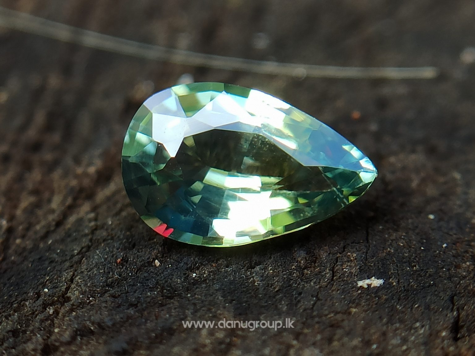 Natural Fine Quality Green Sapphire Pear shape Gem from Danu Group - danugroup.lk