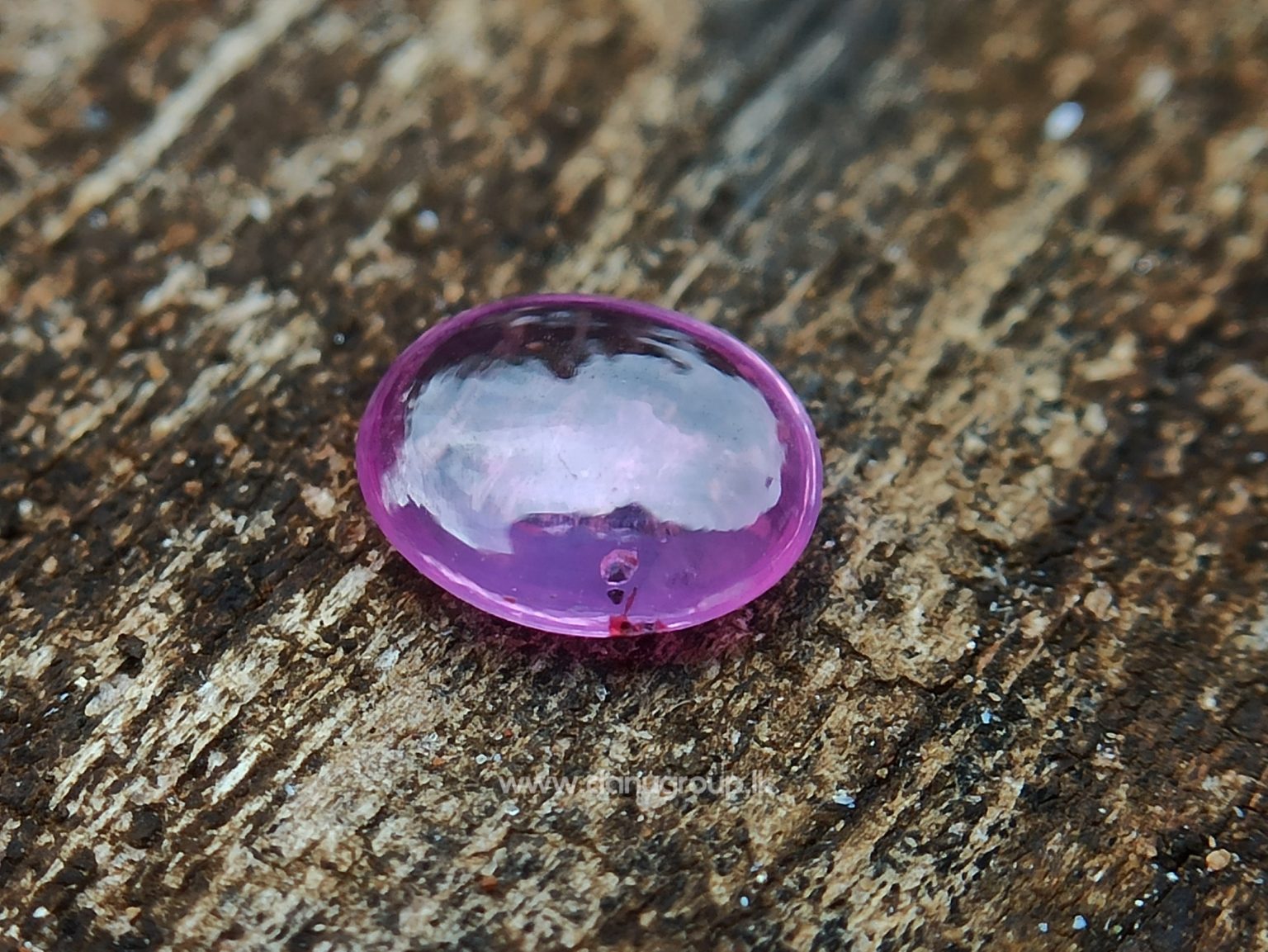 Ceylon Natural Pink Sapphire Oval Cabochon Stone from Danu Group