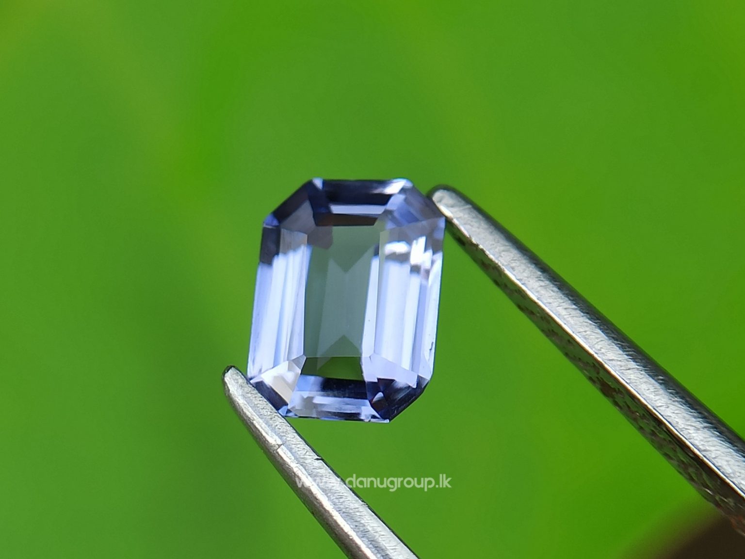 Ceylon Natural Violet Sapphire Loup Clean Octagon shape Stone from Danu Group