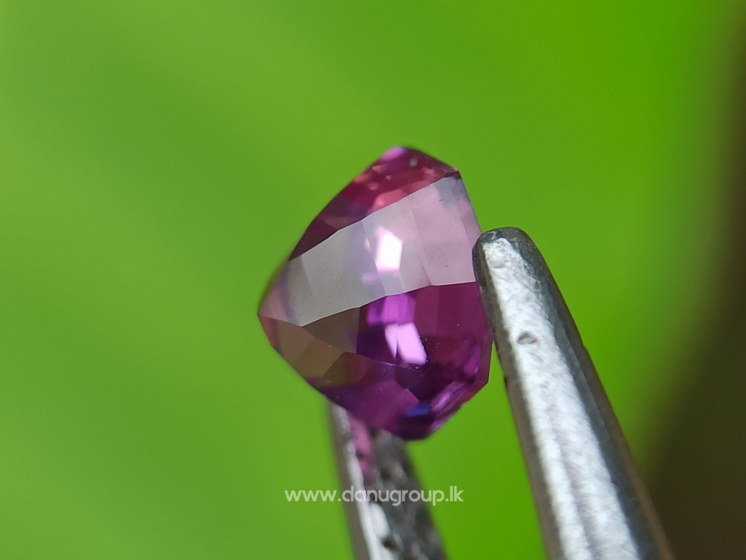Intense Pink-Fuschia Colored SapphireCeylon Natural Pinkish Purple Sapphire Danu Group fine quality purple sapphire Octagon