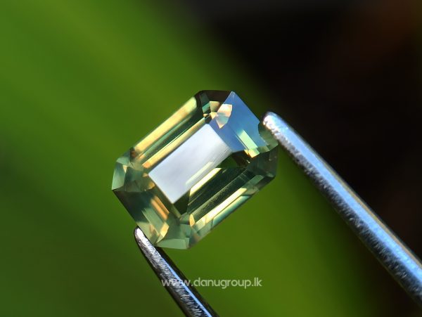 Ceylon Natural Chrysoberyl - Fine Quality Yellowish Green Chrysoberyl Emerald Cut gem from Danu Group