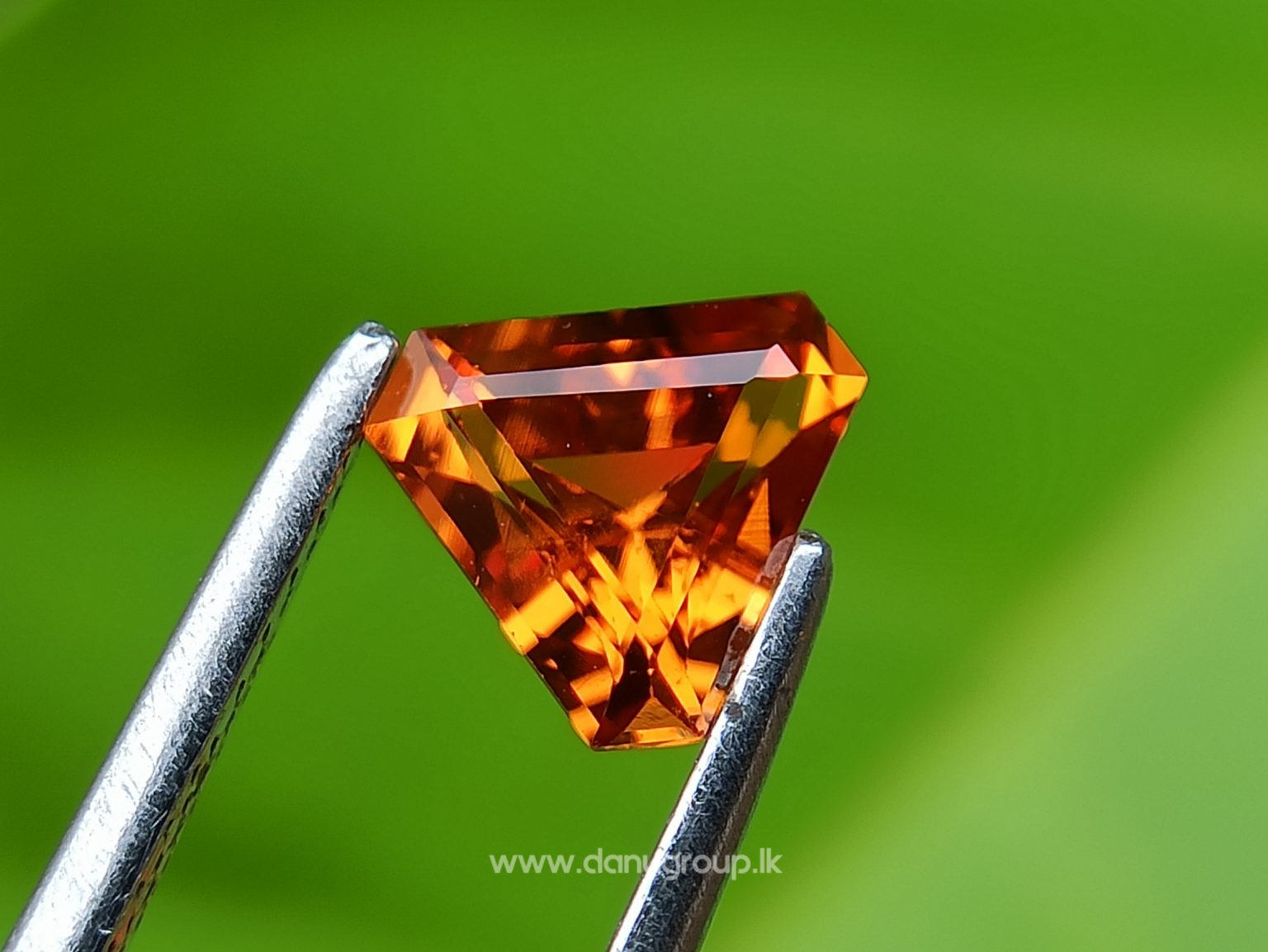 Natural Spessartite Garnet Pair - Fancy shape pair for nice earring design from Danu Group - danugroup.lk