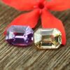 Ceylon Natural Fancy Sapphire couple Pirple and yellow sapphire Danu Group