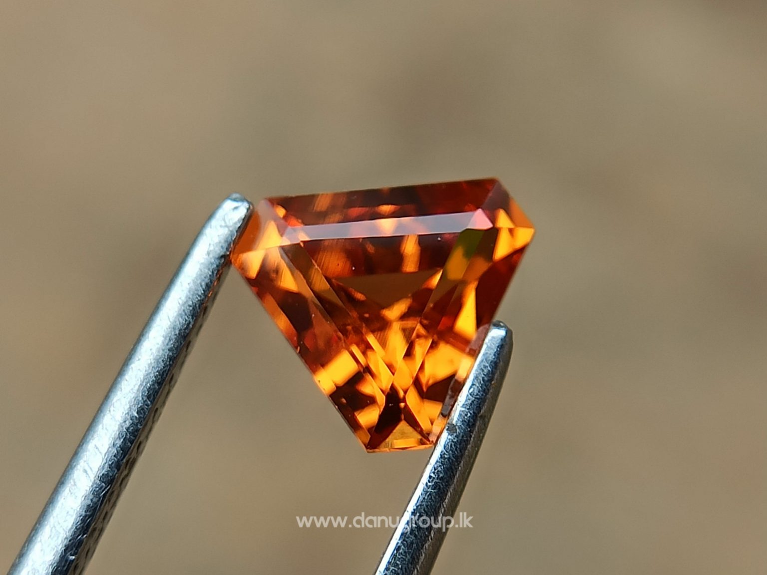 Natural Spessartite Garnet Pair - Fancy shape pair for nice earring design from Danu Group - danugroup.lk