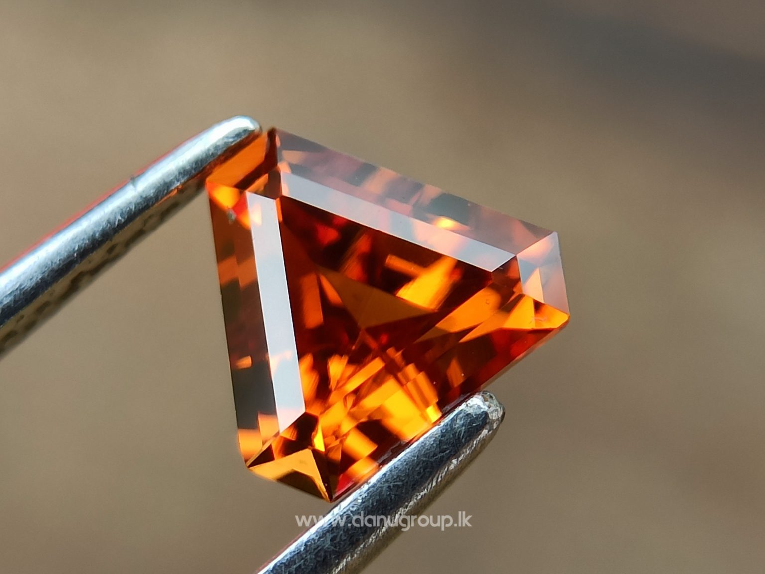 Natural Spessartite Garnet Pair - Fancy shape pair for nice earring design from Danu Group - danugroup.lk