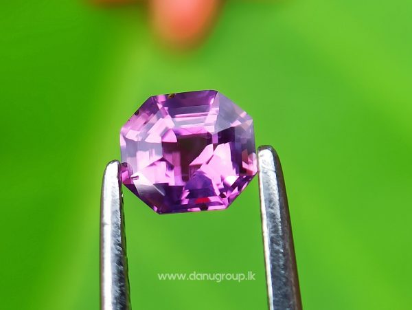 Intense Pink-Fuschia Colored SapphireCeylon Natural Pinkish Purple Sapphire Danu Group fine quality purple sapphire Octagon