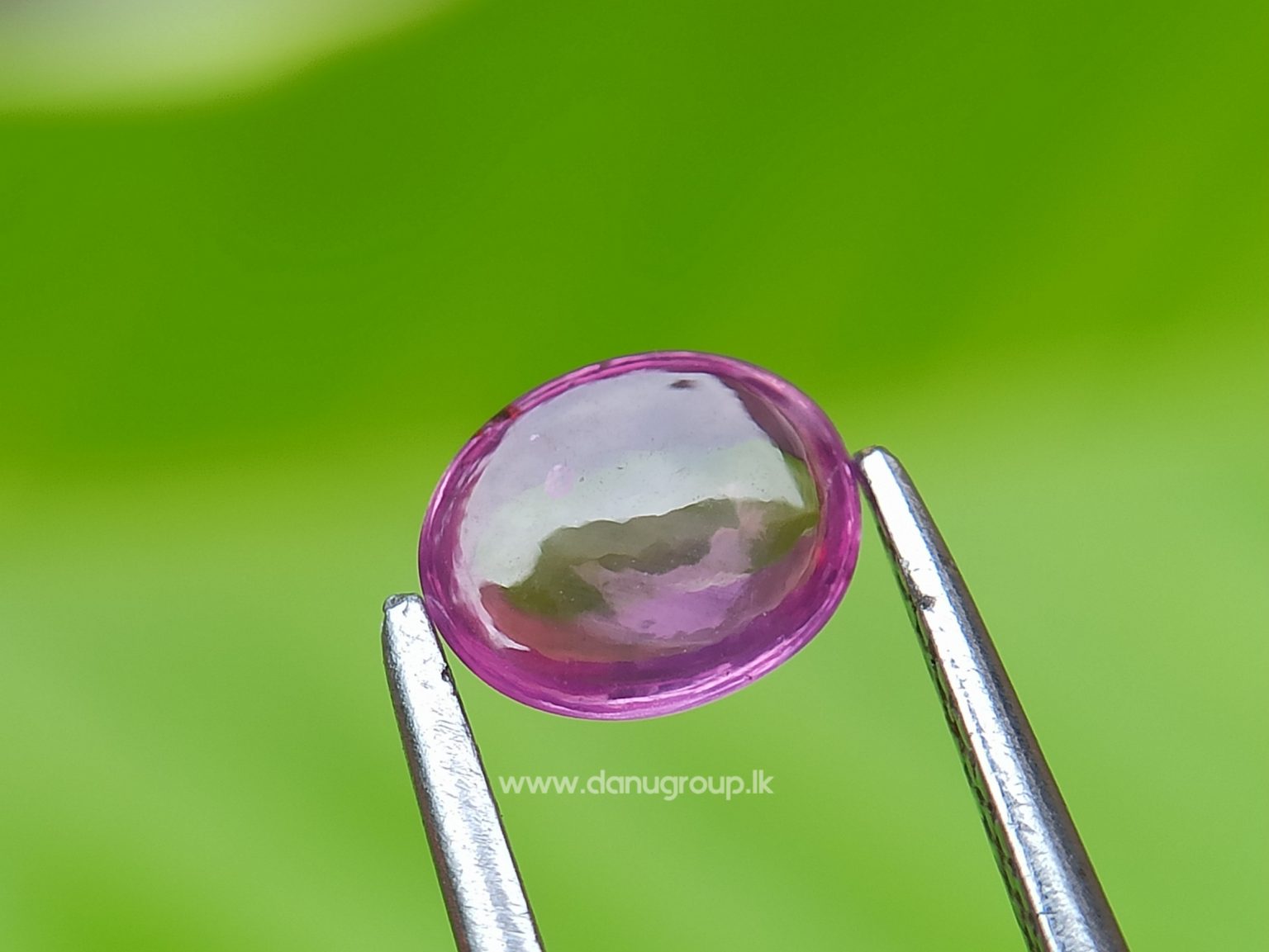 Ceylon Natural Pink Sapphire Oval Cabochon Stone from Danu Group