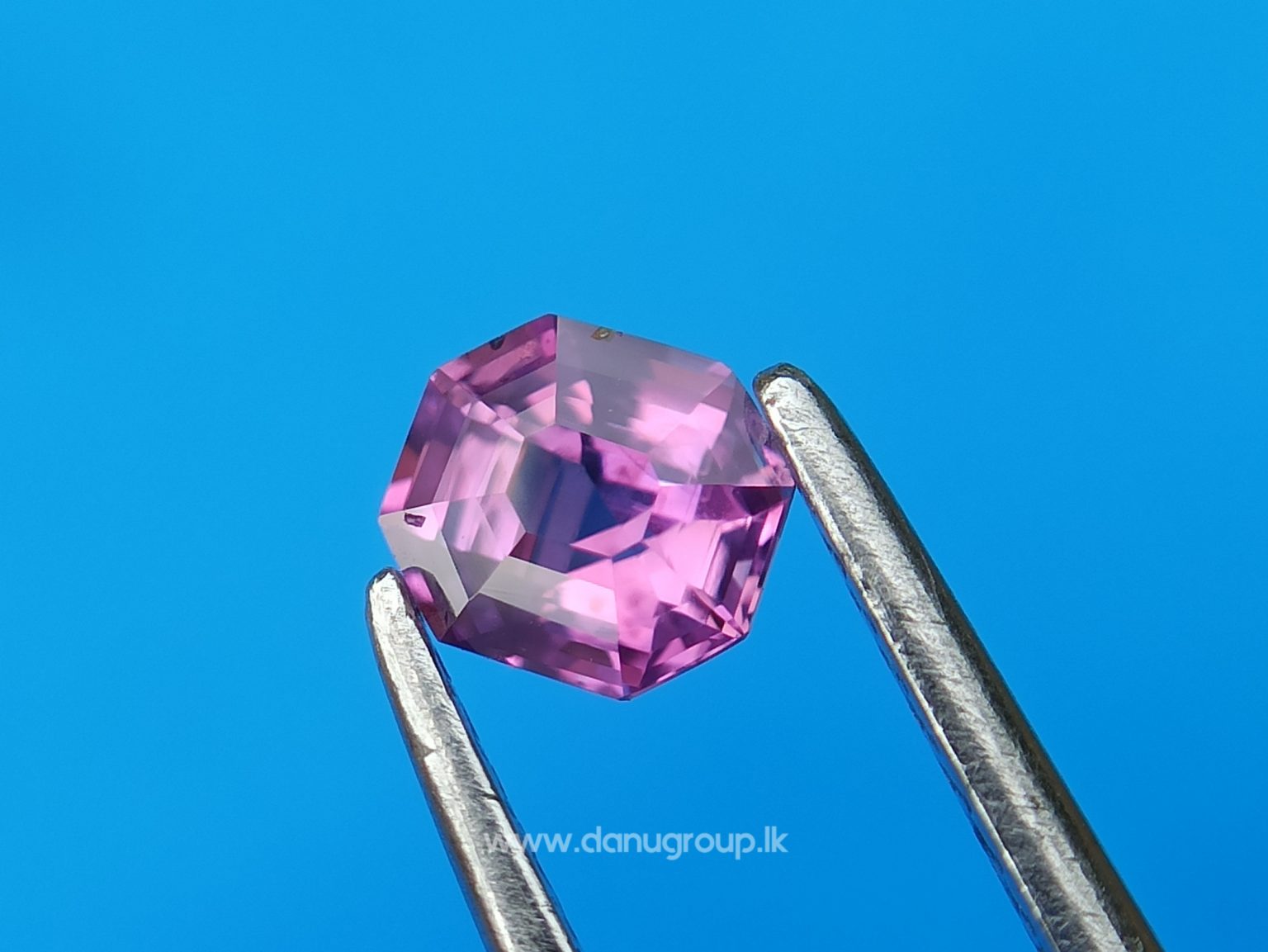Intense Pink-Fuschia Colored SapphireCeylon Natural Pinkish Purple Sapphire Danu Group fine quality purple sapphire Octagon