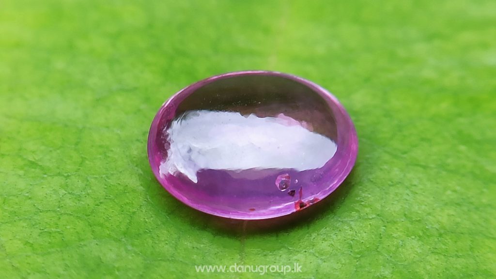 Ceylon Natural Pink Sapphire Oval Cabochon Stone from Danu Group