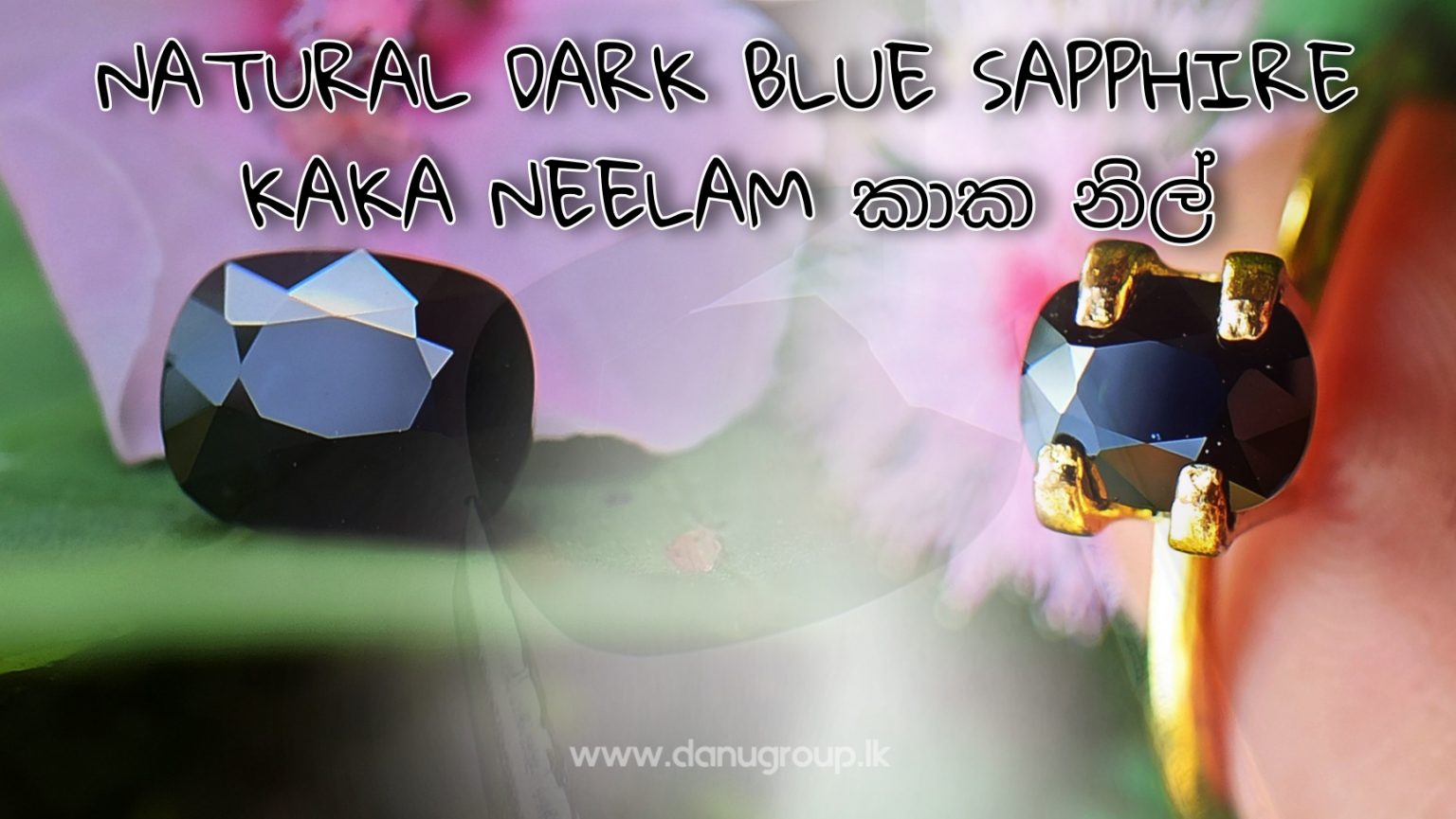 Natural Kaka neelam from Danu Group Dark blue sapphire stone for saturn