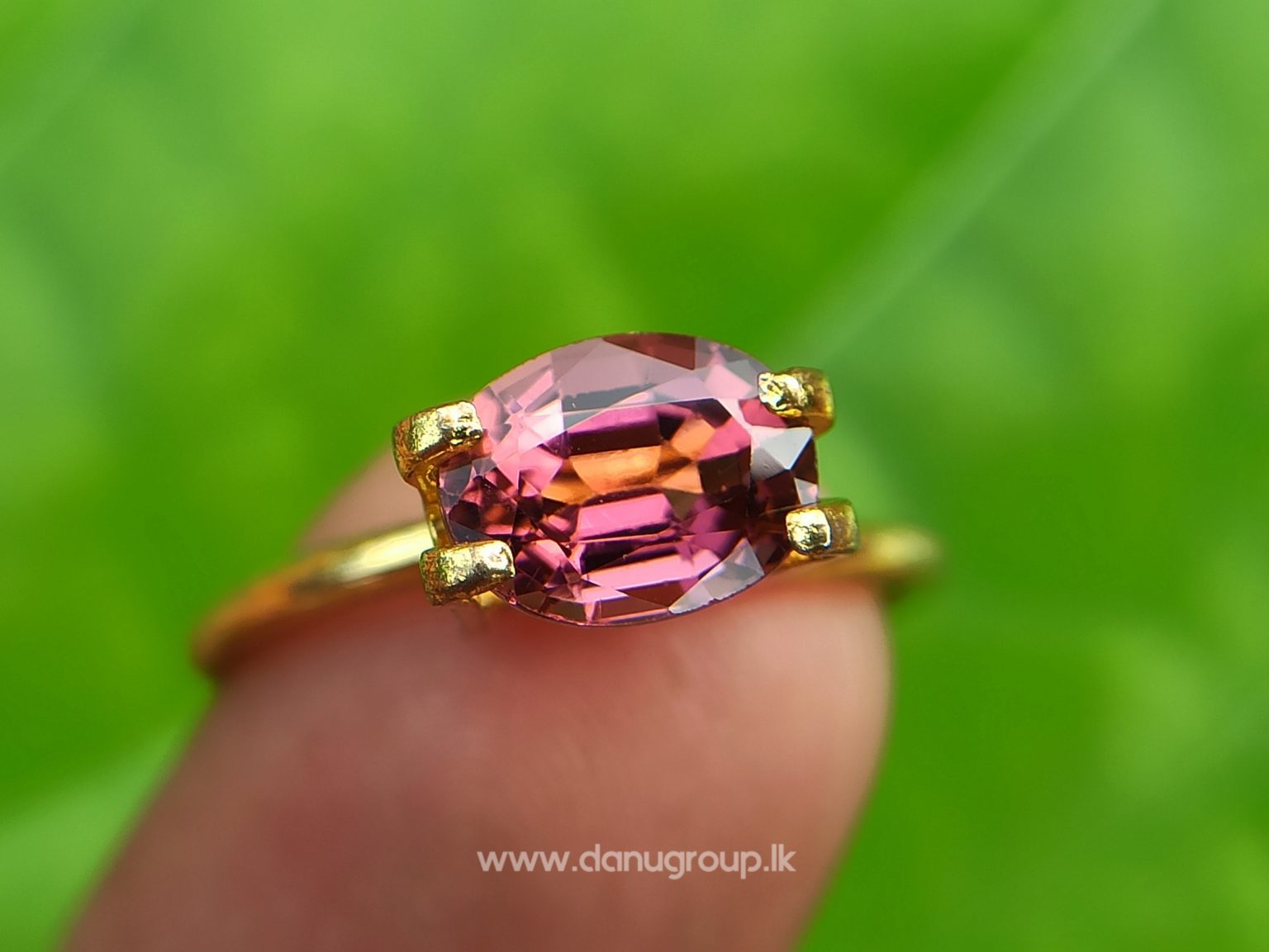 Natural Colour Change Tourmaline Changing Colour pink to orange danugroup.lk