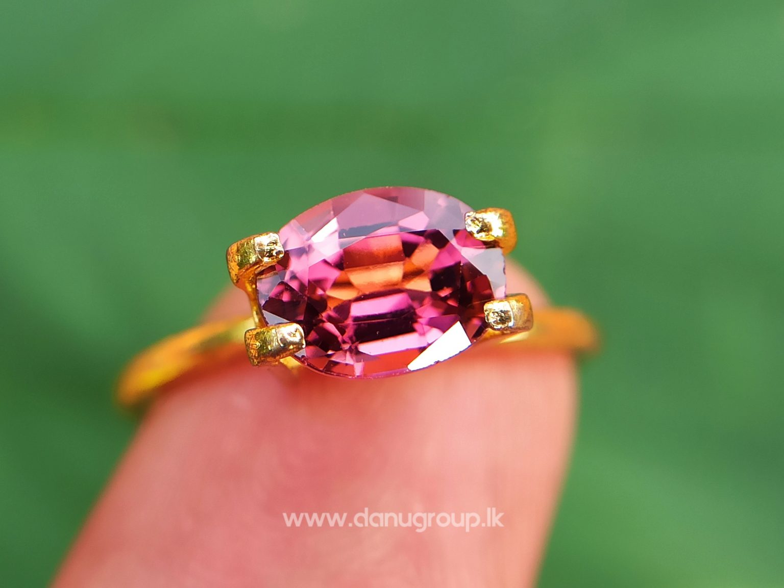 Natural Colour Change Tourmaline Changing Colour pink to orange danugroup.lk
