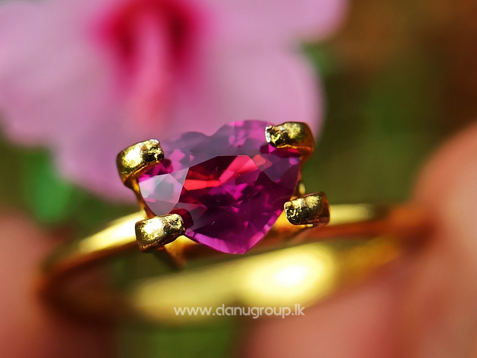 High Quality Ceylon Natural Hot Pink Sapphire - Danu Group Gemstones Collection danugroup.lk