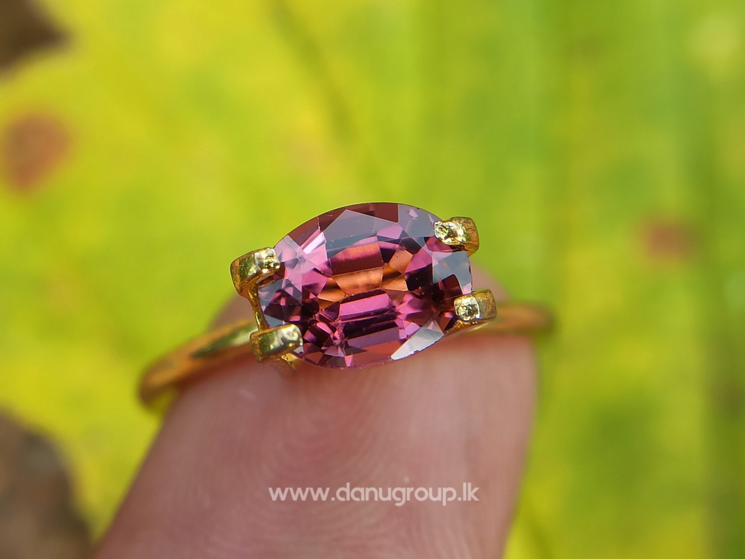 Natural Colour Change Tourmaline Changing Colour pink to orange danugroup.lk