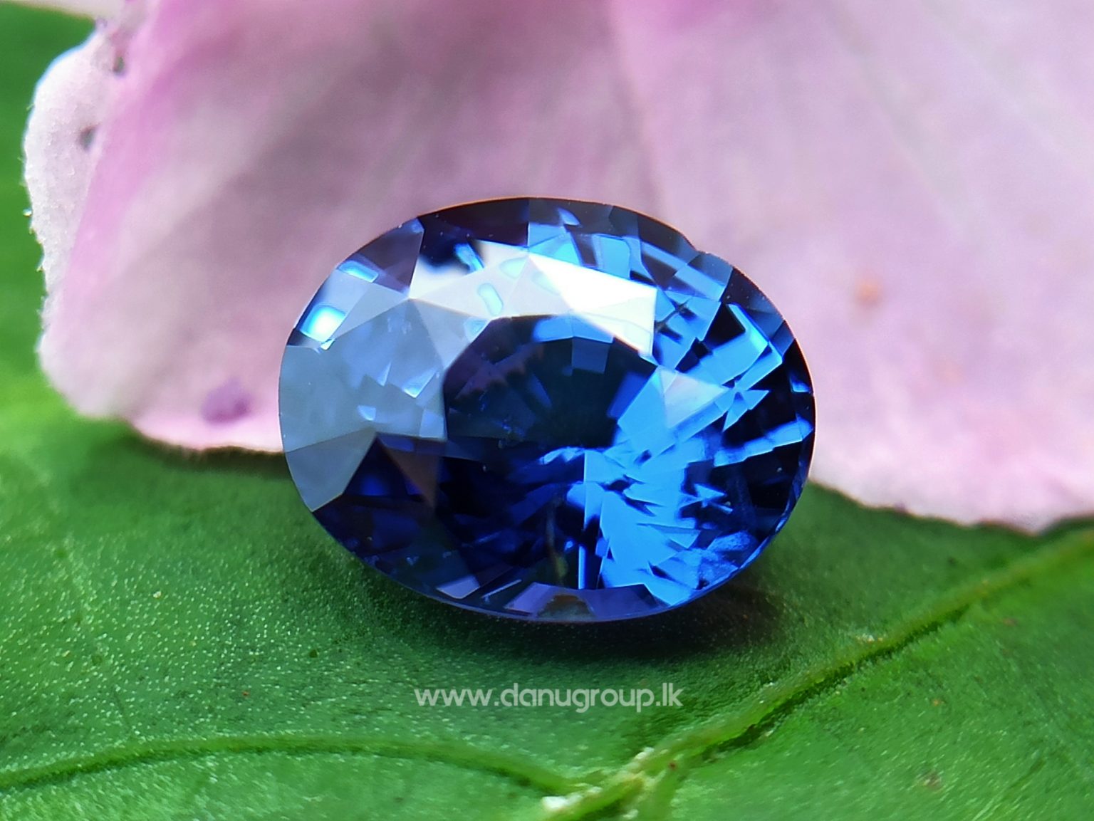 Real Old Peacock Colour - Ceylon Natural Peacock Blue Sapphire from Danu Group Gemstones Collection - danugroup.lk
