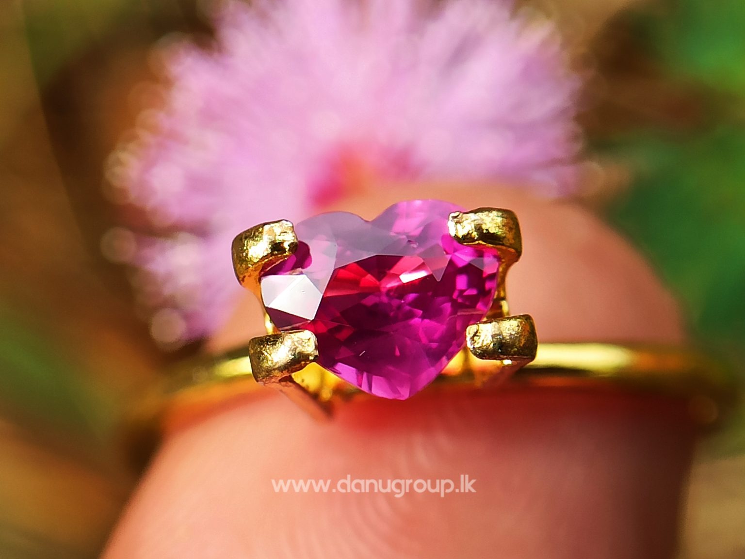 High Quality Ceylon Natural Hot Pink Sapphire - Danu Group Gemstones Collection danugroup.lk