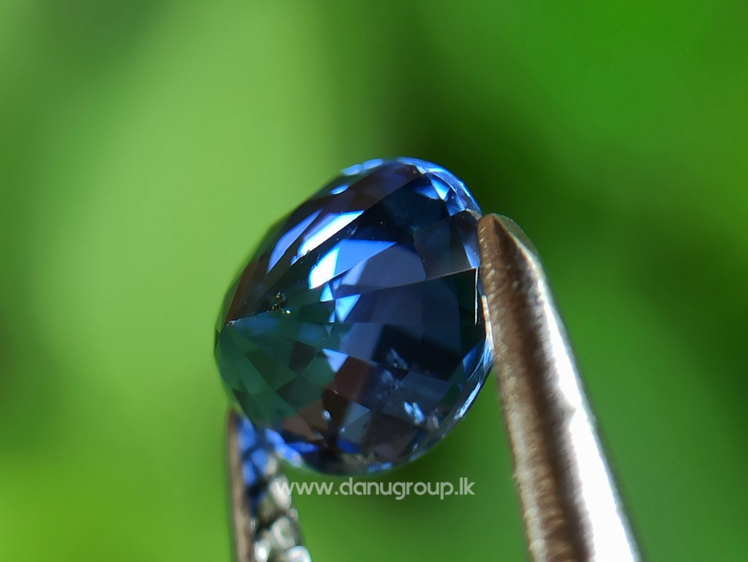 Real Old Peacock Colour - Ceylon Natural Peacock Blue Sapphire from Danu Group Gemstones Collection - danugroup.lk