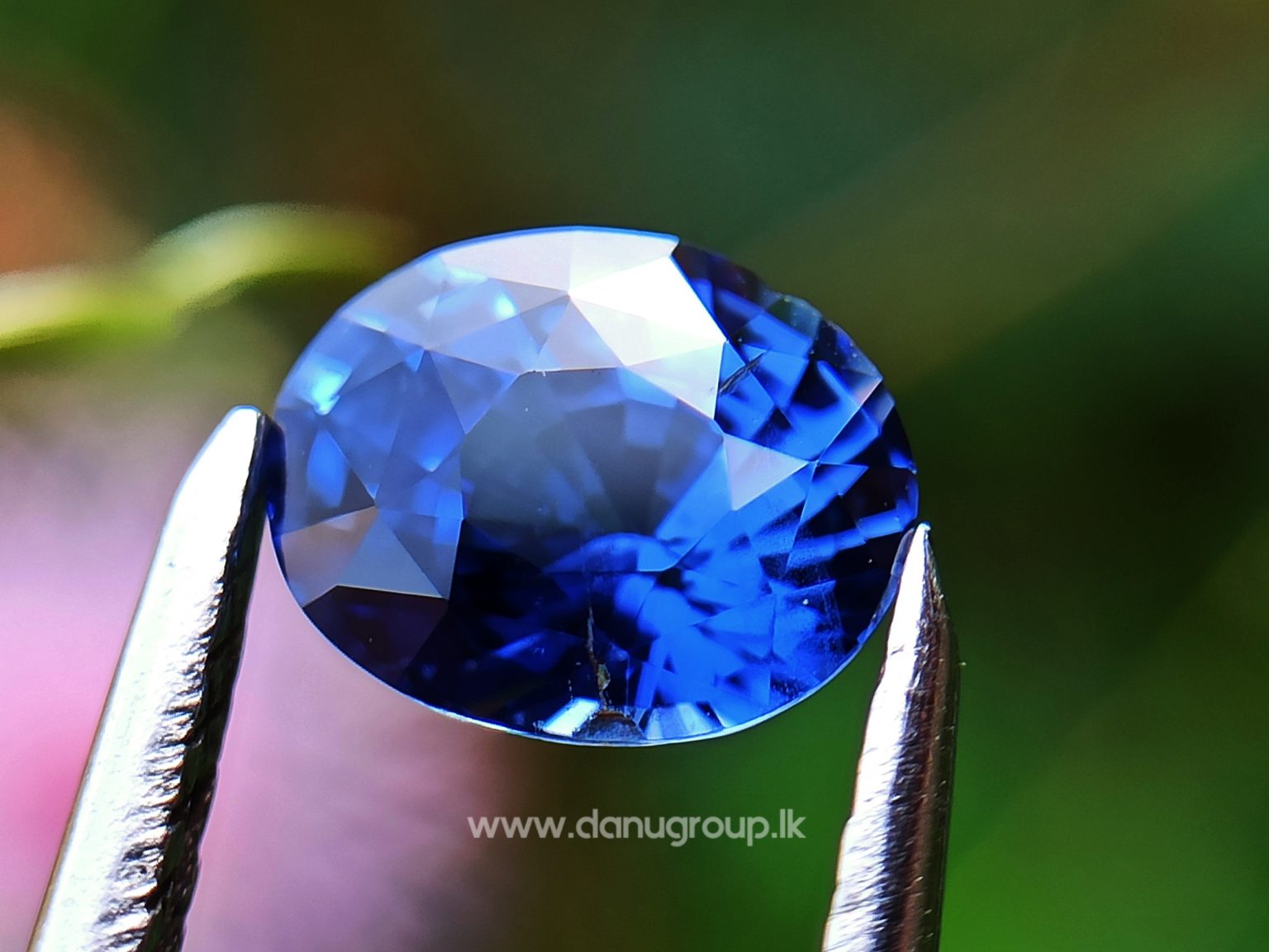 Real Old Peacock Colour - Ceylon Natural Peacock Blue Sapphire from Danu Group Gemstones Collection - danugroup.lk