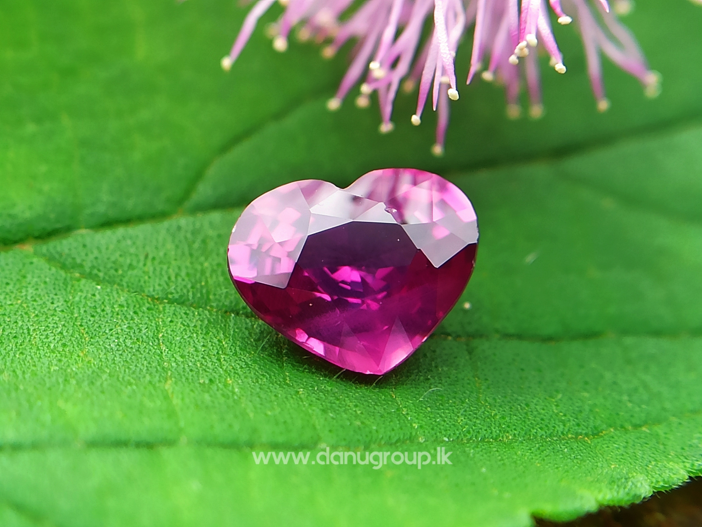 Dark Pink Heart Gems