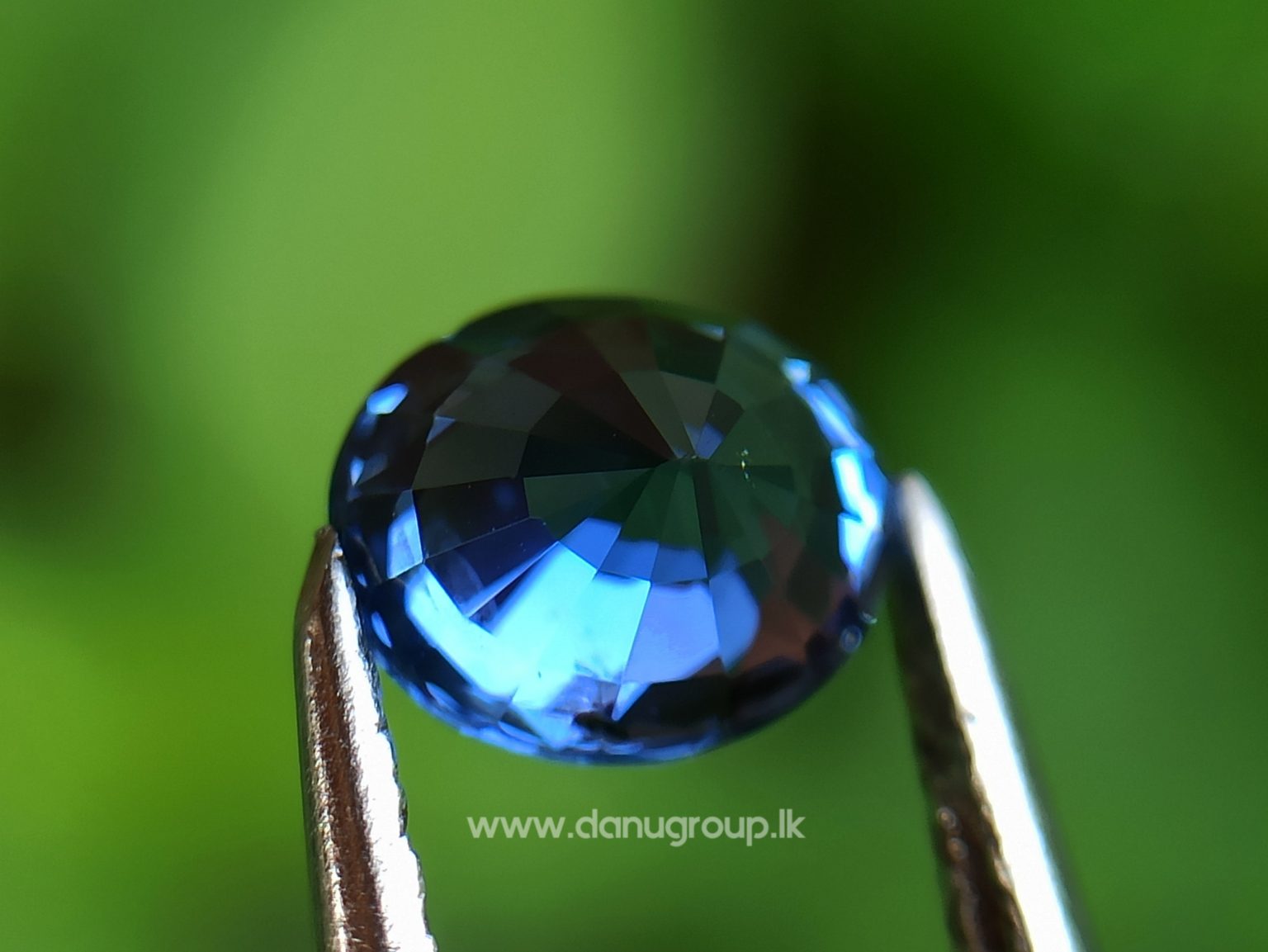 Real Old Peacock Colour - Ceylon Natural Peacock Blue Sapphire from Danu Group Gemstones Collection - danugroup.lk