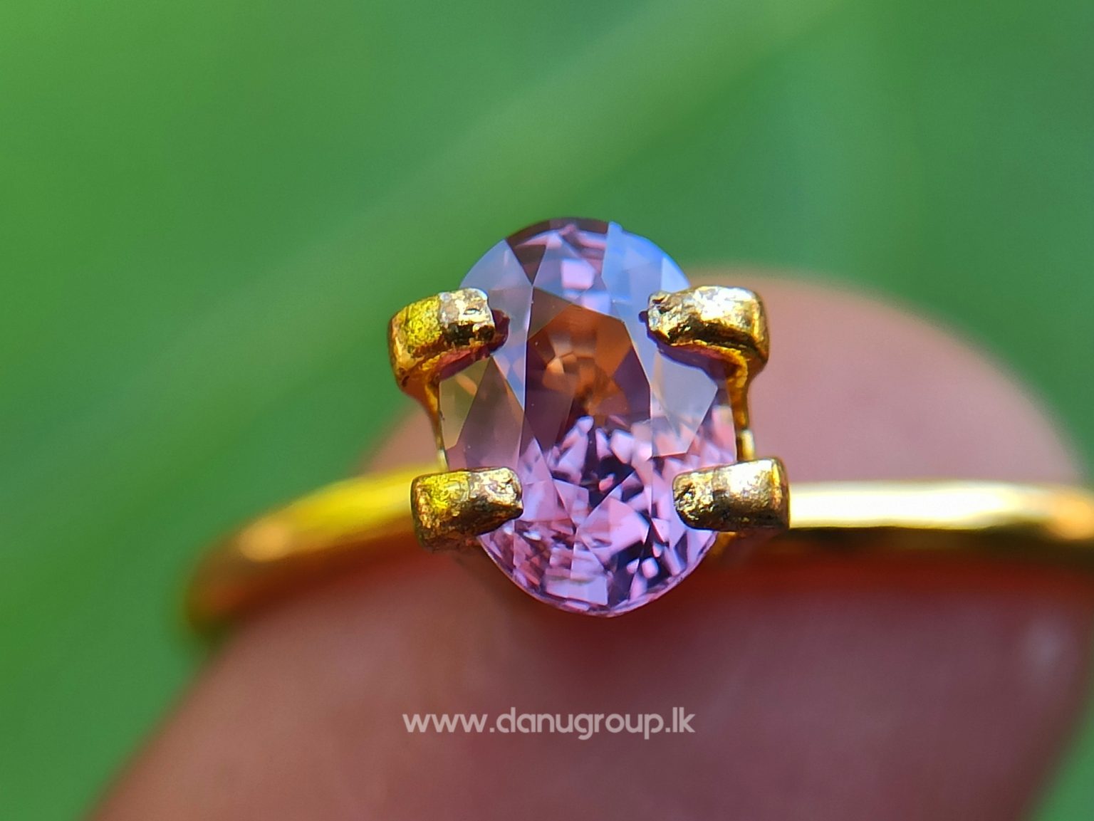 Natural Brownish Purple Sapphire Oval shape gem from Danu Group - danugroup.lk