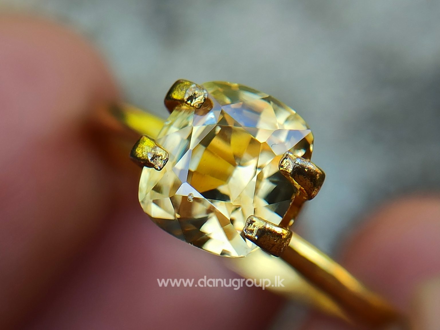 Natural Yellow Zircon - Fine Quality Yellow Zircon “melychrysos” from Danu Group Gemstones Collection