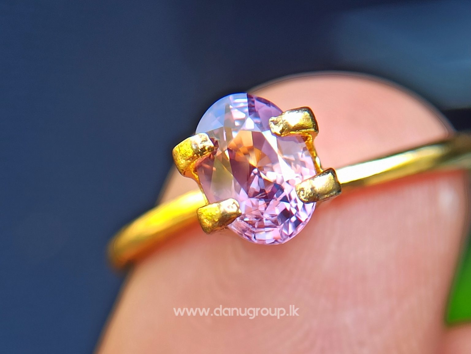 Natural Brownish Purple Sapphire Oval shape gem from Danu Group - danugroup.lk