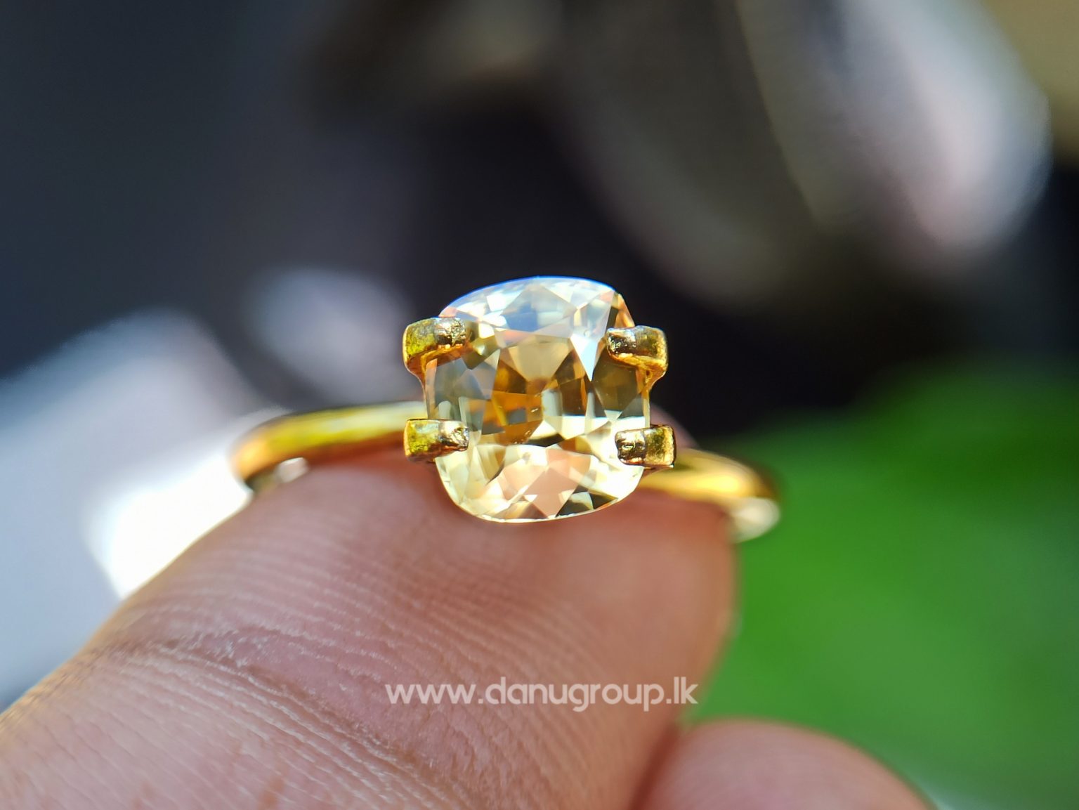 Natural Yellow Zircon - Fine Quality Yellow Zircon “melychrysos” from Danu Group Gemstones Collection