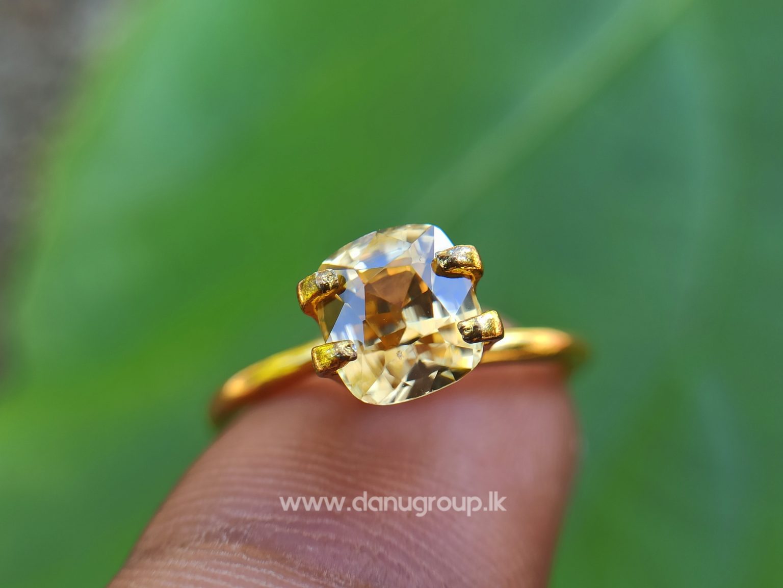 Natural Yellow Zircon - Fine Quality Yellow Zircon “melychrysos” from Danu Group Gemstones Collection