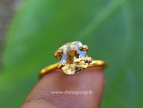 Natural Yellow Zircon - Fine Quality Yellow Zircon “melychrysos” from Danu Group Gemstones Collection