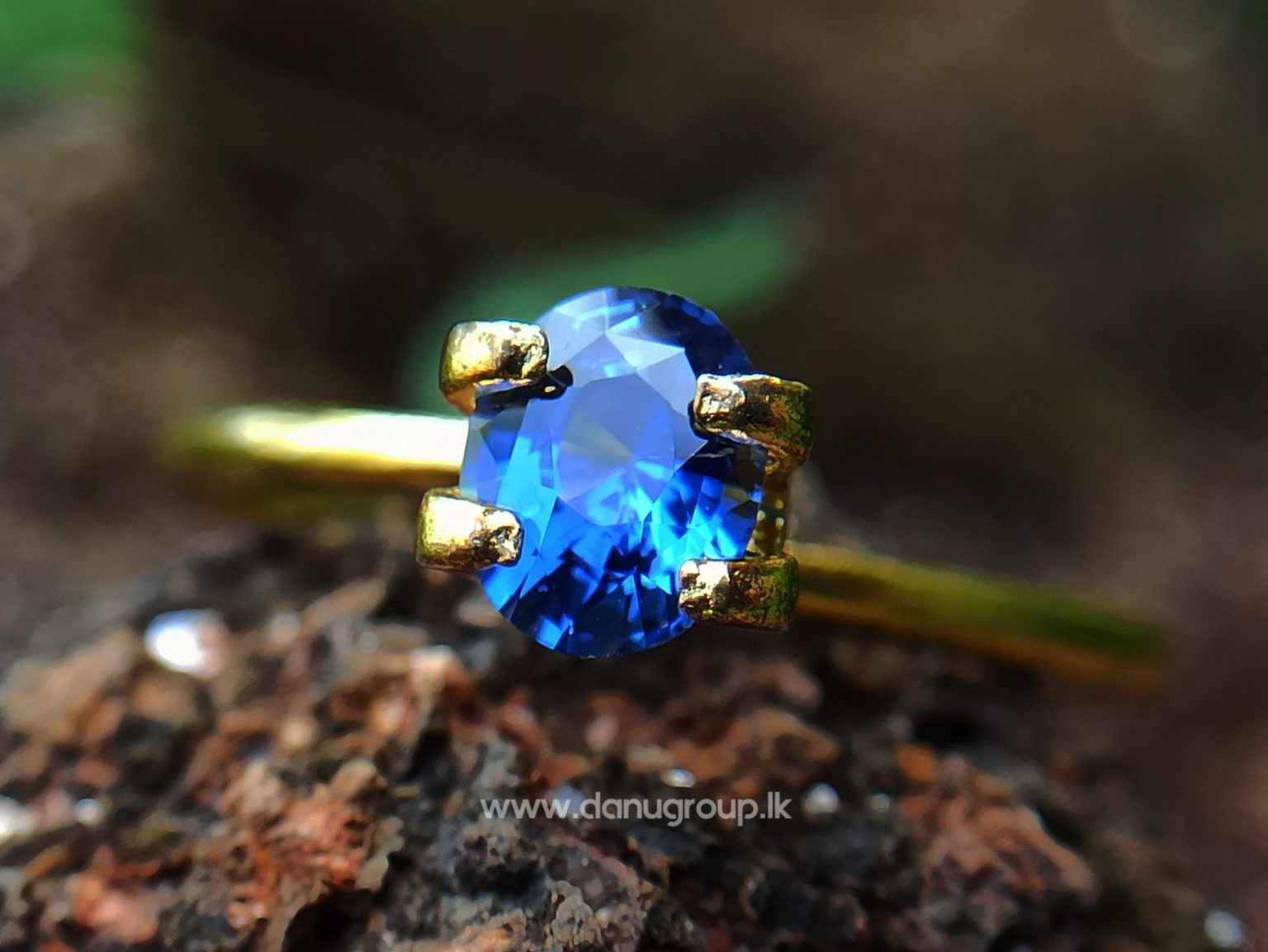 Real Old Peacock Colour - Ceylon Natural Peacock Blue Sapphire from Danu Group Gemstones Collection - danugroup.lk